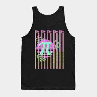 Neon Pi Day Retro 80s Tank Top